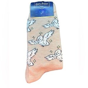 Warner Bros. Harry Potter Peach Ombre Socks with White Owl Motif